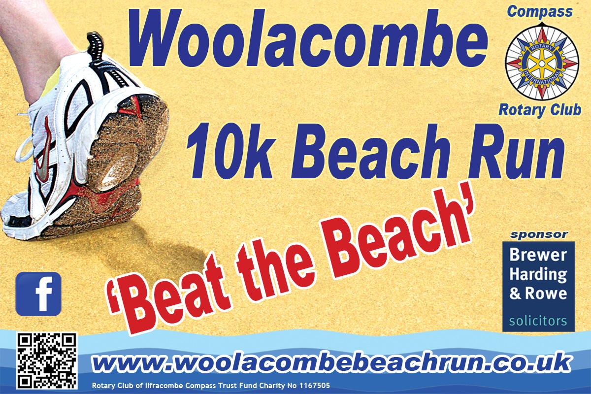 Woolacombe 10k Beach Run Rotary Club of Ilfracombe Compass